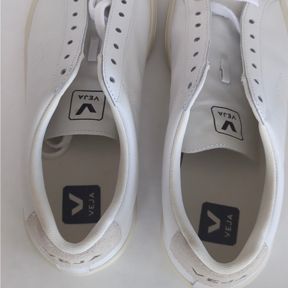 Veja low esplar white leather lace up sneakers - Picture 3 of 12